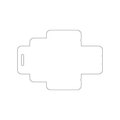 Custom Plastic 4.7" x 3.3" Block Arrow Shape Luggage Tags