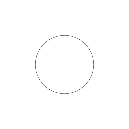 Custom Plastic 2.0625" Circle Shape Cards