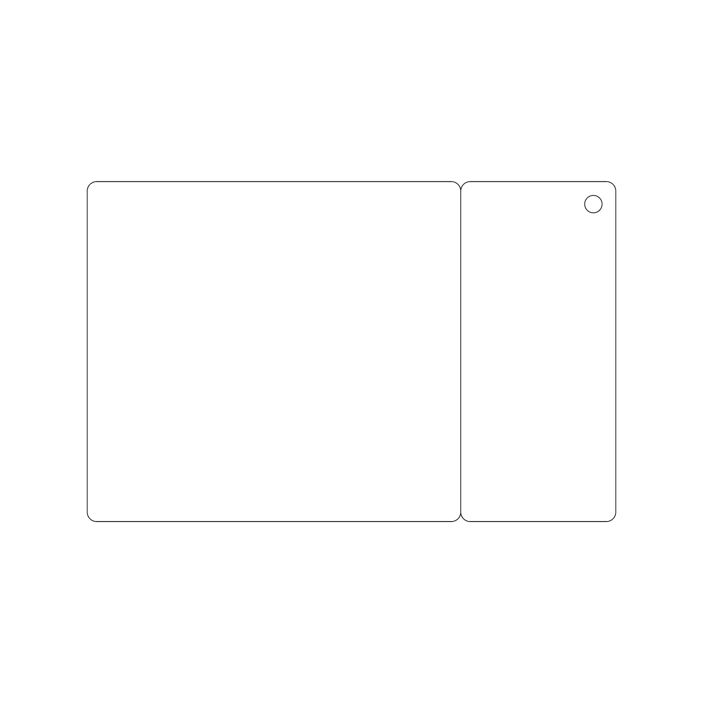 Custom Plastic Square Card and Long Rectangle Tag Combo