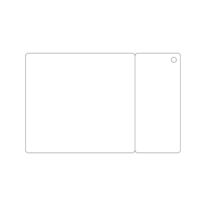 Custom Plastic Square Card and Long Rectangle Tag Combo