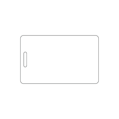 Custom Plastic 3.25" x 2" Small Vertical Badges