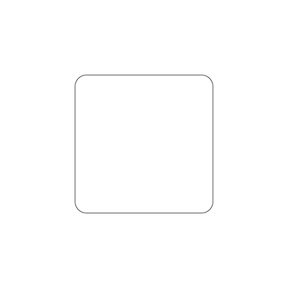 Custom Plastic 2.5" x 2.5" Rounded Square Cards