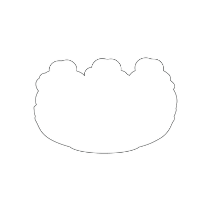 Custom Plastic 3.75" x 2.5" Banana Split Shape Cards