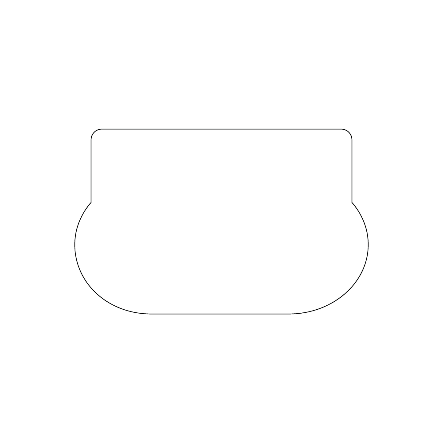Custom Plastic 2.125" x 3.375" Rounded Bottom Cards