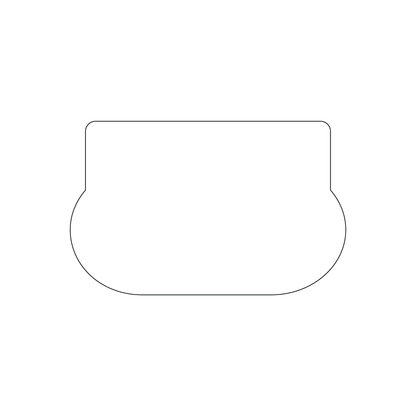 Custom Plastic 2.125" x 3.375" Rounded Bottom Cards