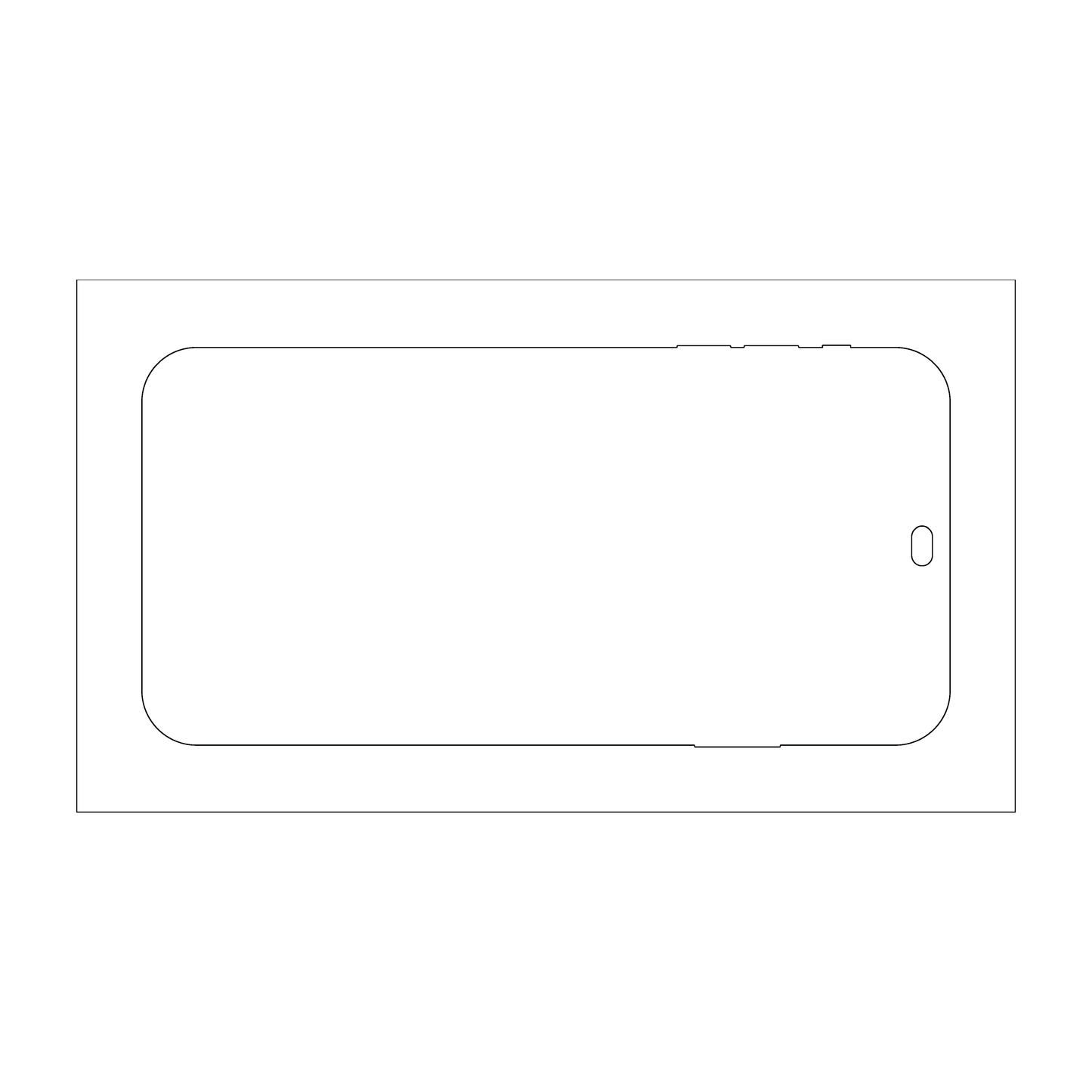 Custom Plastic 3.09" x 6.22" Phone Shape Tags