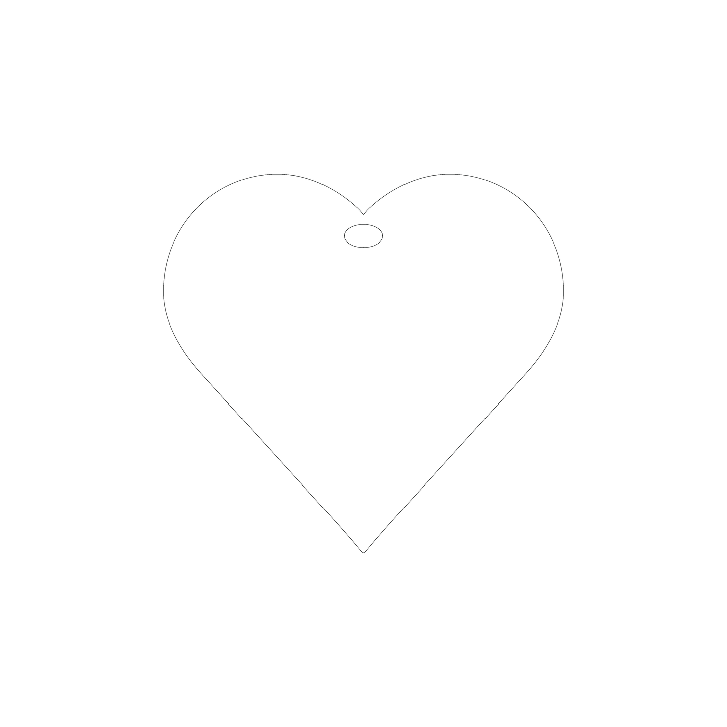 Custom Plastic 3.7" x 3.5" Heart Shape Luggage Tags