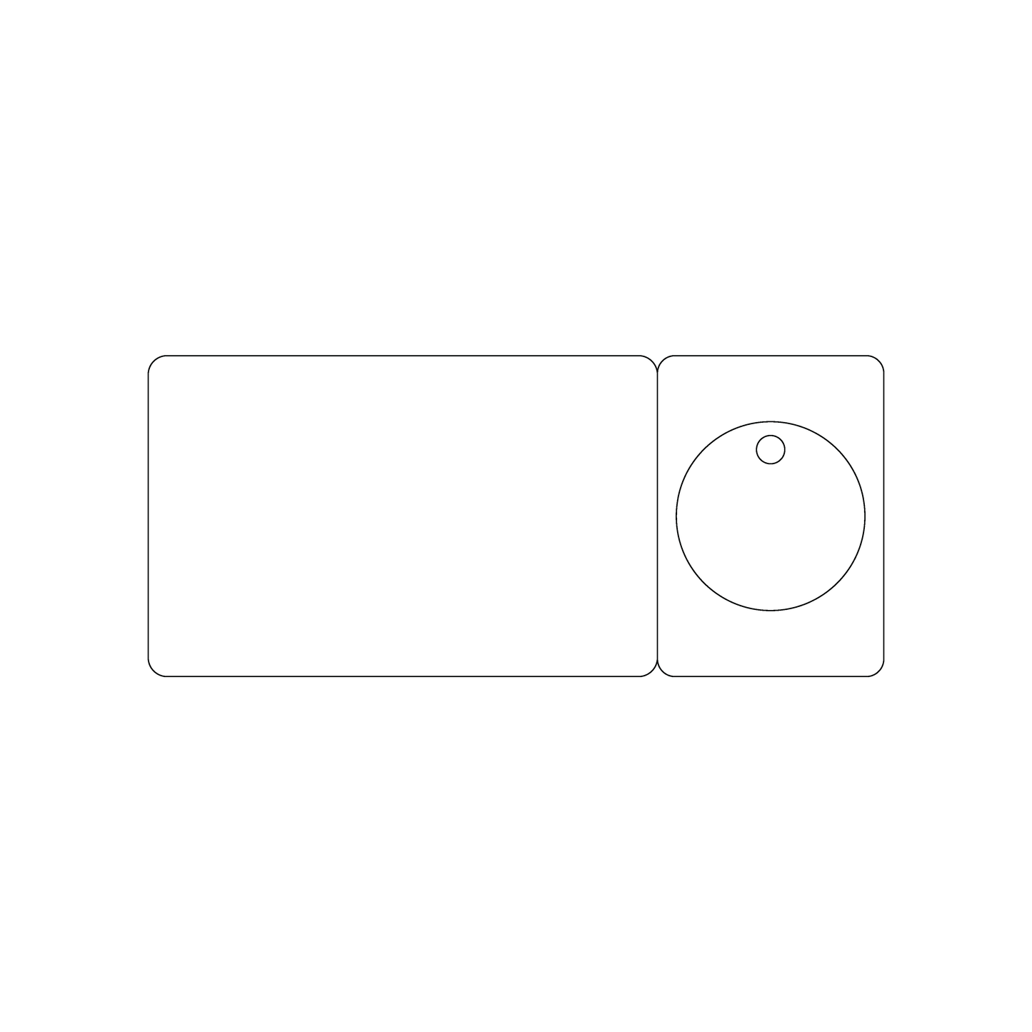 Custom Plastic Cards with Breakaway Punch-Out Circle Key Tag Combo