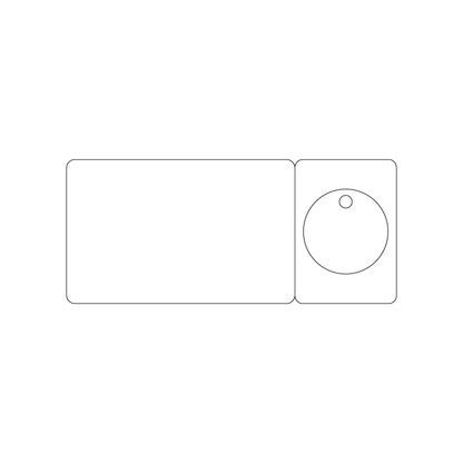 Custom Plastic Cards with Breakaway Punch-Out Circle Key Tag Combo