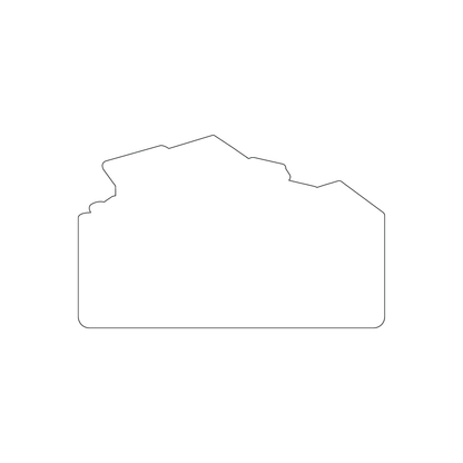 Custom Plastic 3.375" x 2.125" House Shape Cards