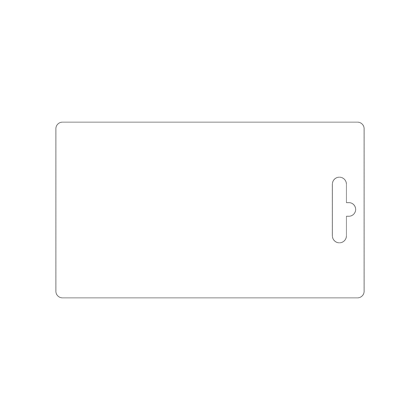 Custom Plastic 3.34" x 5.86" Hanger Cards