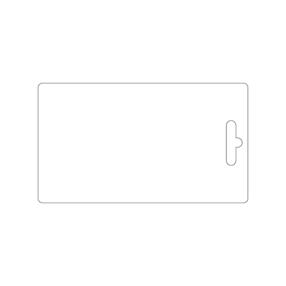 Custom Plastic 3.34" x 5.86" Hanger Cards