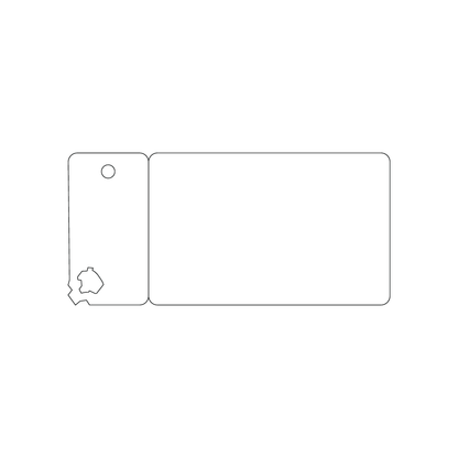 Custom Plastic 4.5" x 2.125" Bullet Hole Key Tag and Card Combo