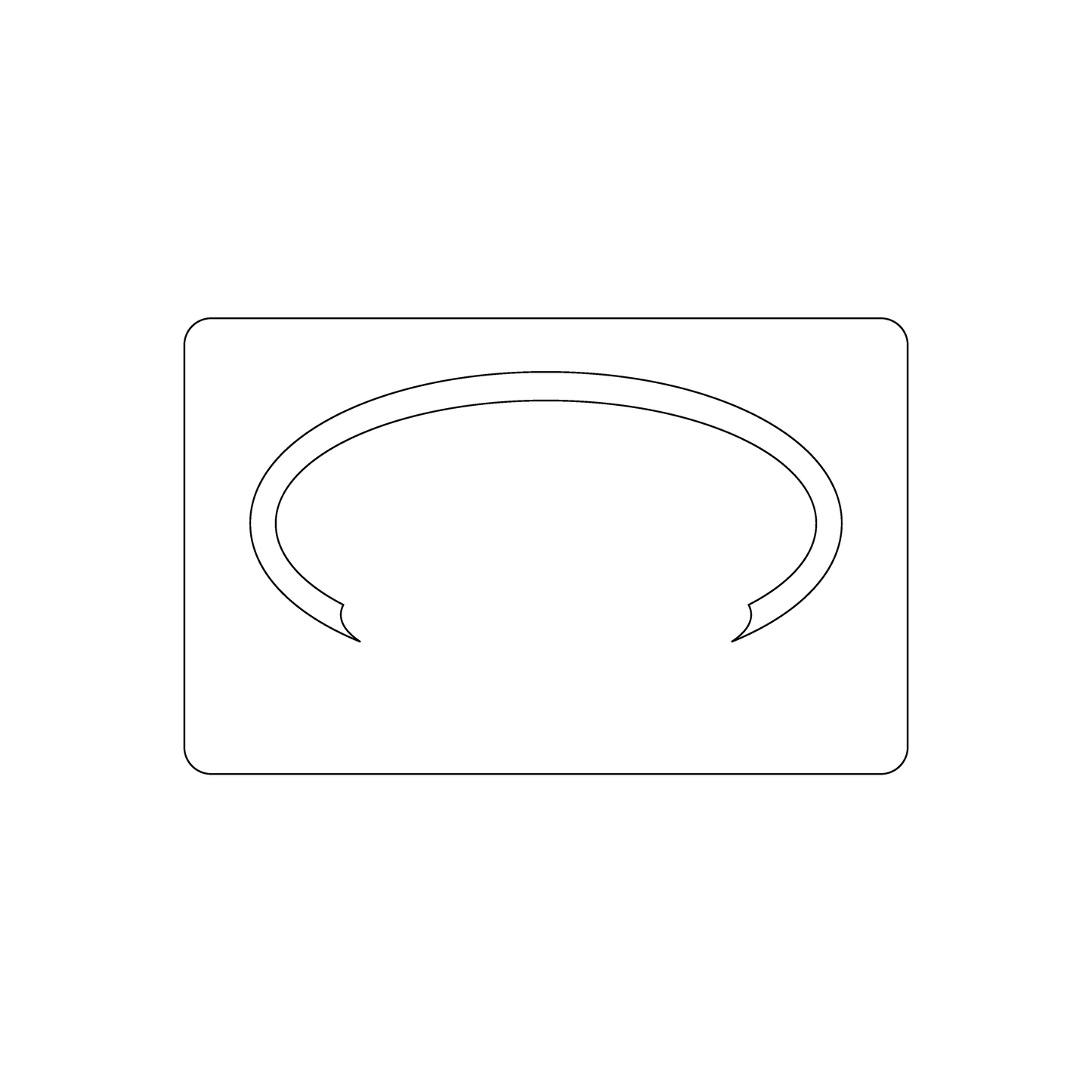 Custom Plastic 3.375" x 2.125" Ring Cards