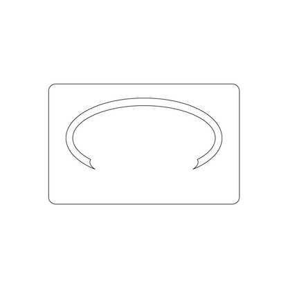 Custom Plastic 3.375" x 2.125" Ring Cards