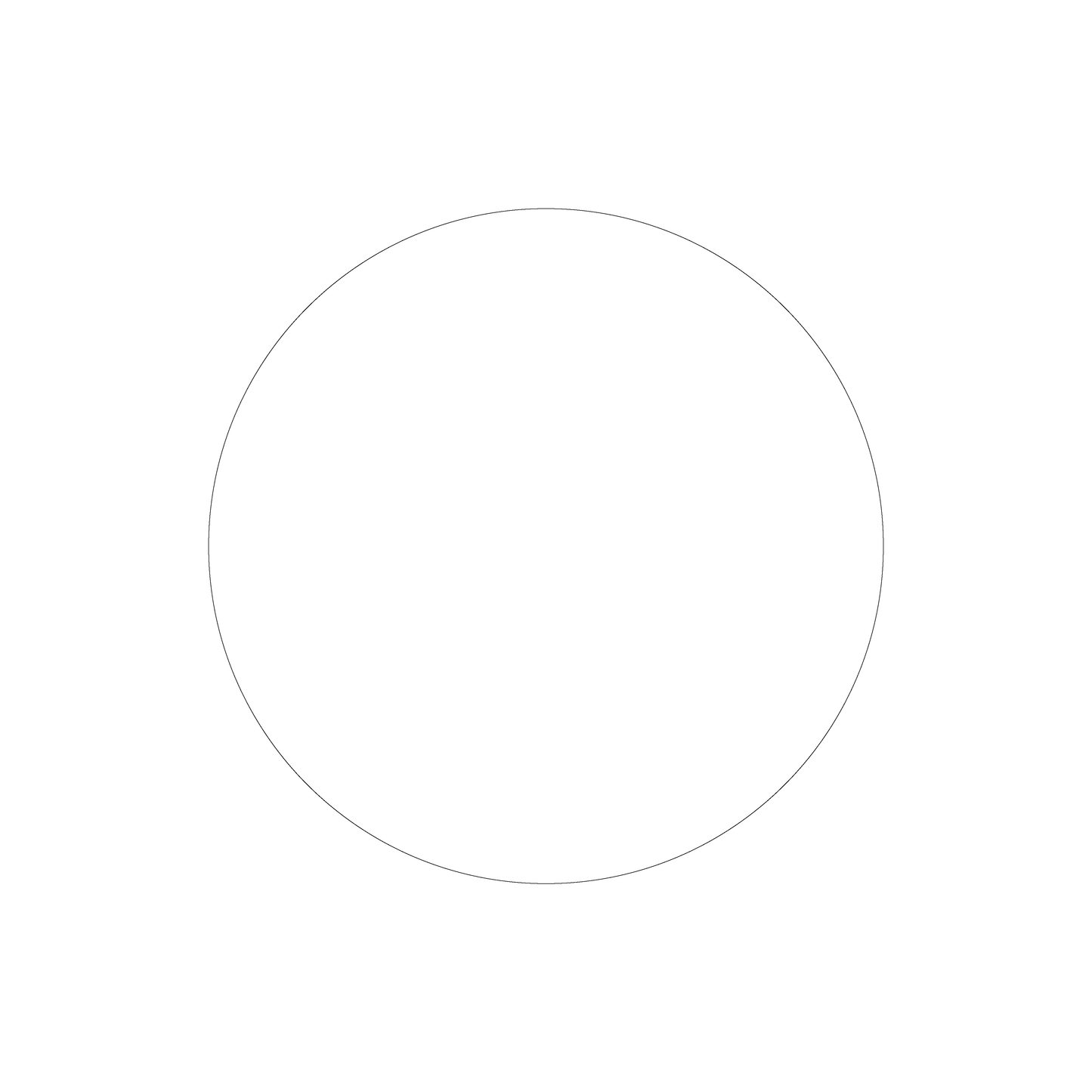 Custom Plastic 11.5" Large Circle Signage