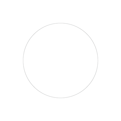 Custom Plastic 11.5" Large Circle Signage