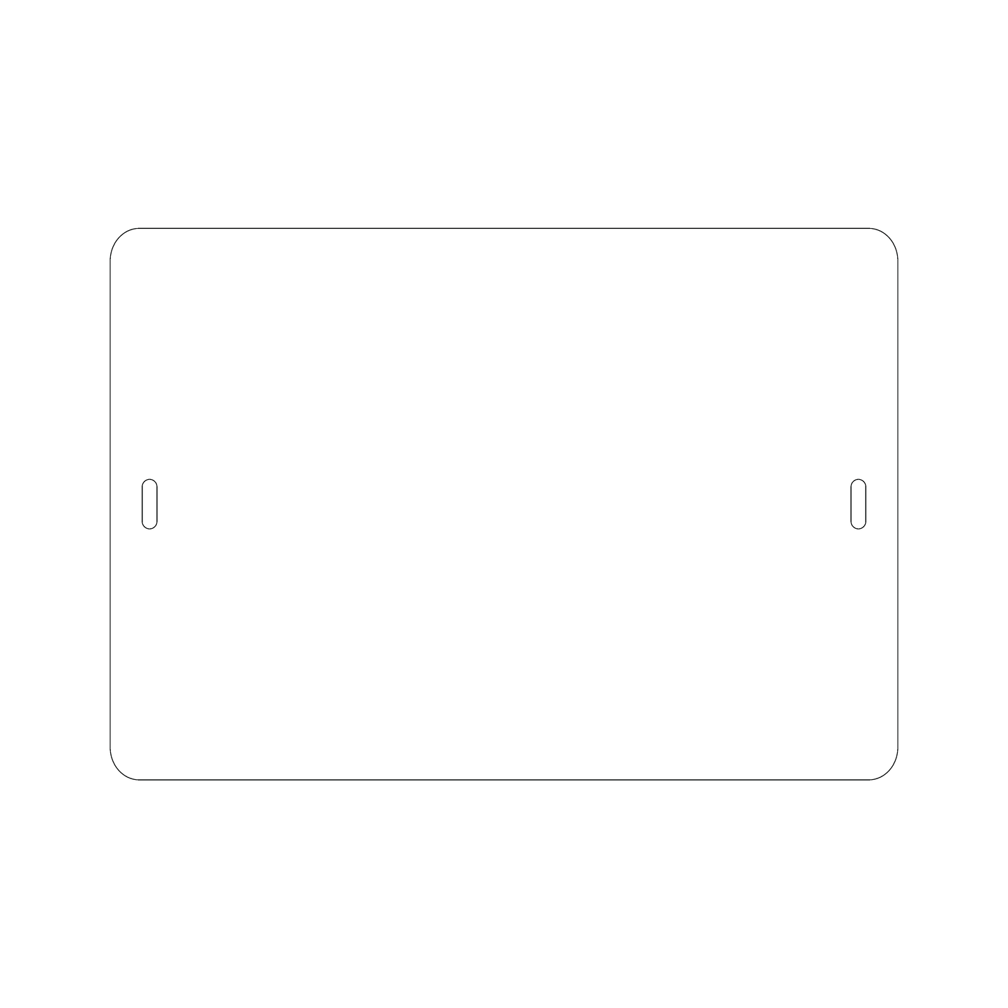 Custom Plastic 10" x 7" Two Slot Large Signage