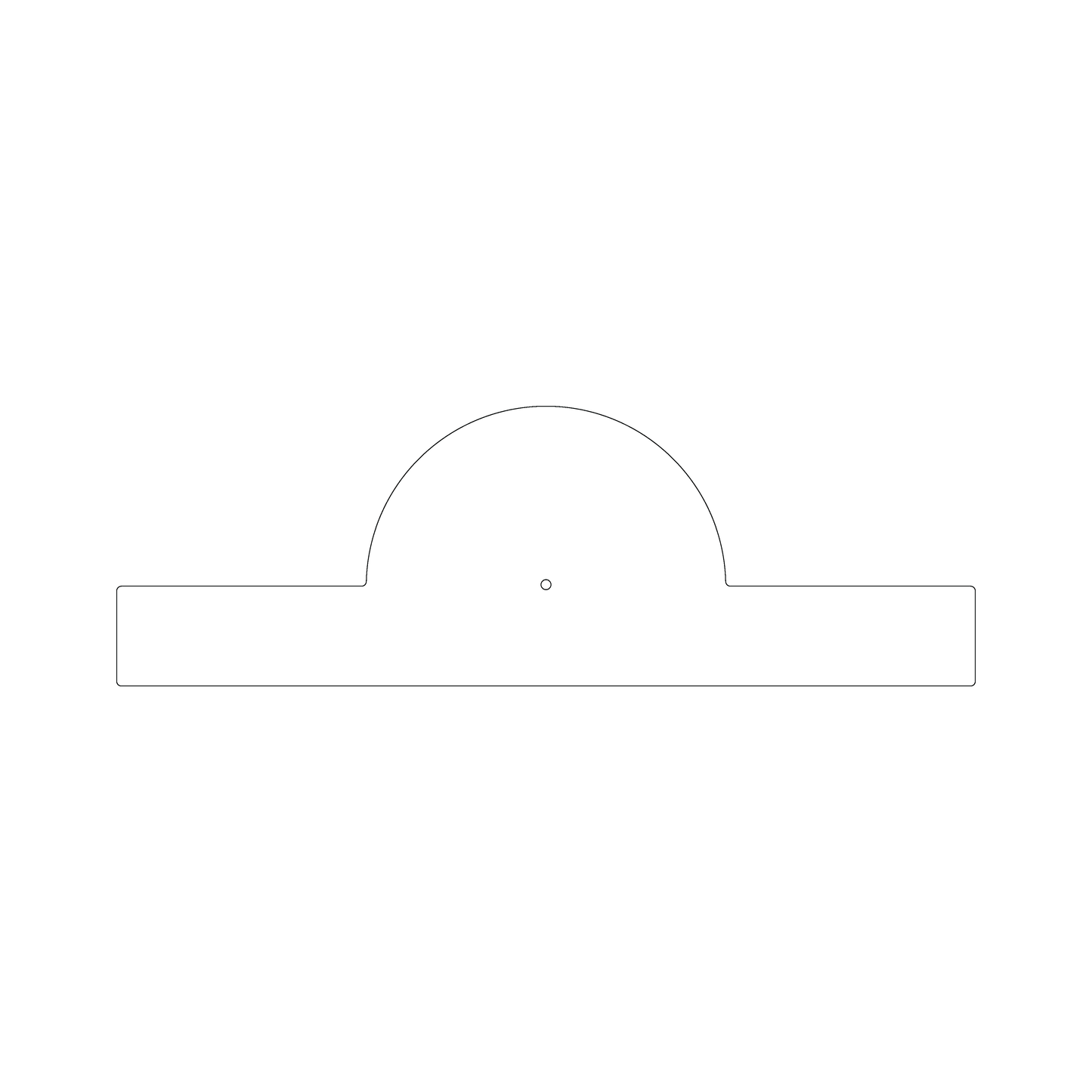 Custom Plastic 10.75" x 3.5" Ruler & Protractor Cards