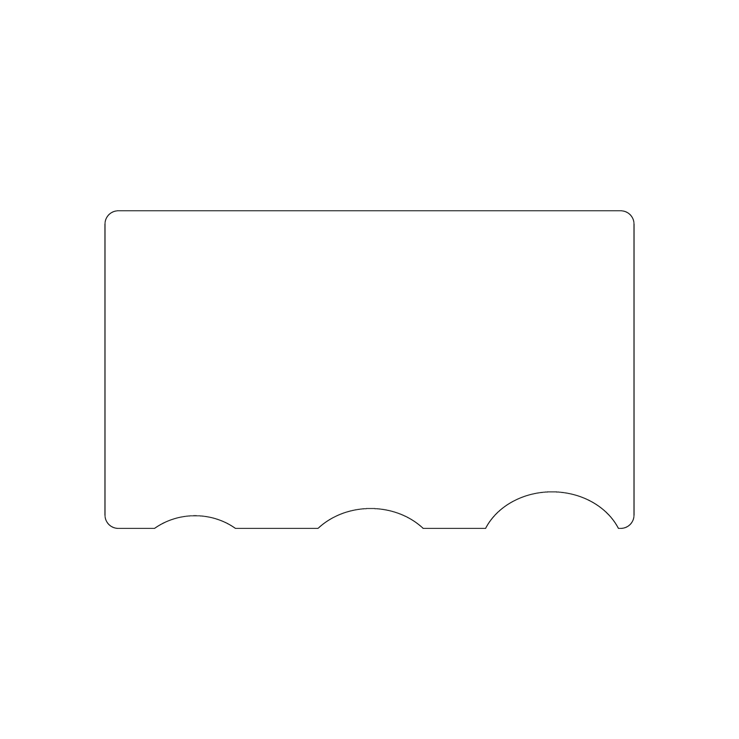 Custom Plastic 3" x 5" Measurement Card