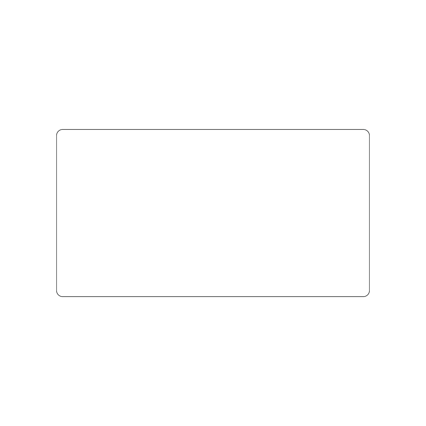 Custom Plastic 3.15" x 5.9" Medium Invitation
