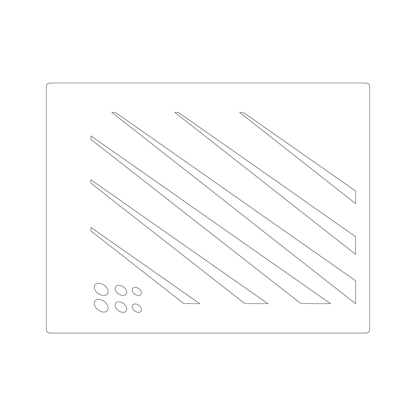 Custom Plastic 8.5" x 11" Guide Sheet