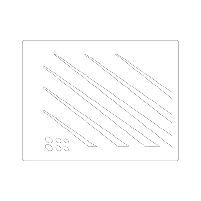 Custom Plastic 8.5" x 11" Guide Sheet