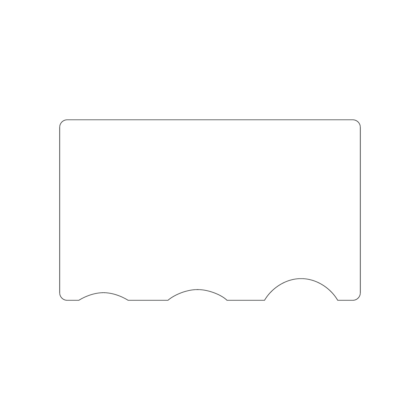 Custom Plastic 3" x 5" Rounded Measurement Cards