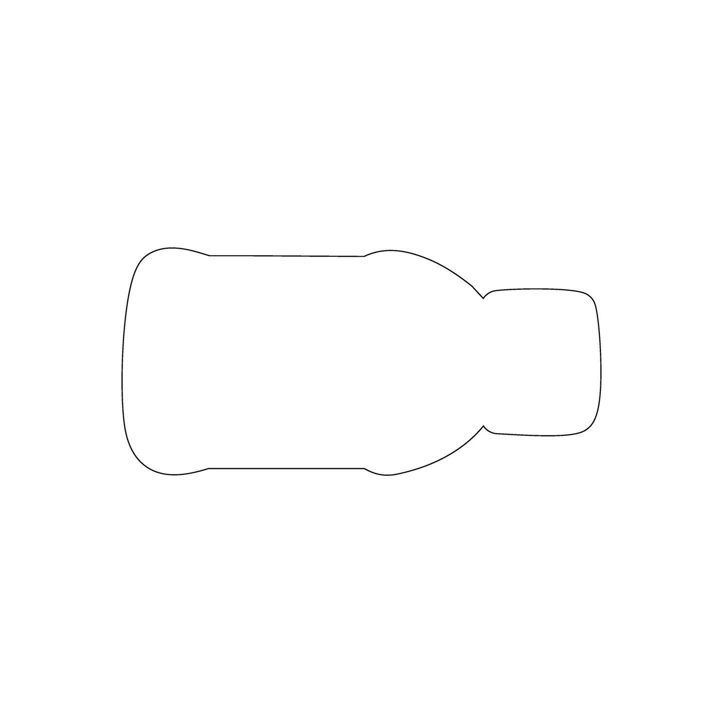 Custom Plastic 3.375" x 1.6" Bottle Shape Cards