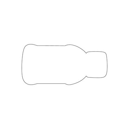 Custom Plastic 3.375" x 1.6" Bottle Shape Cards