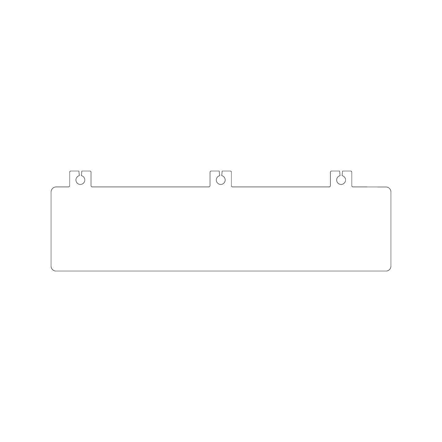 Custom Plastic 8.5" x 2.5" Planner Bookmark