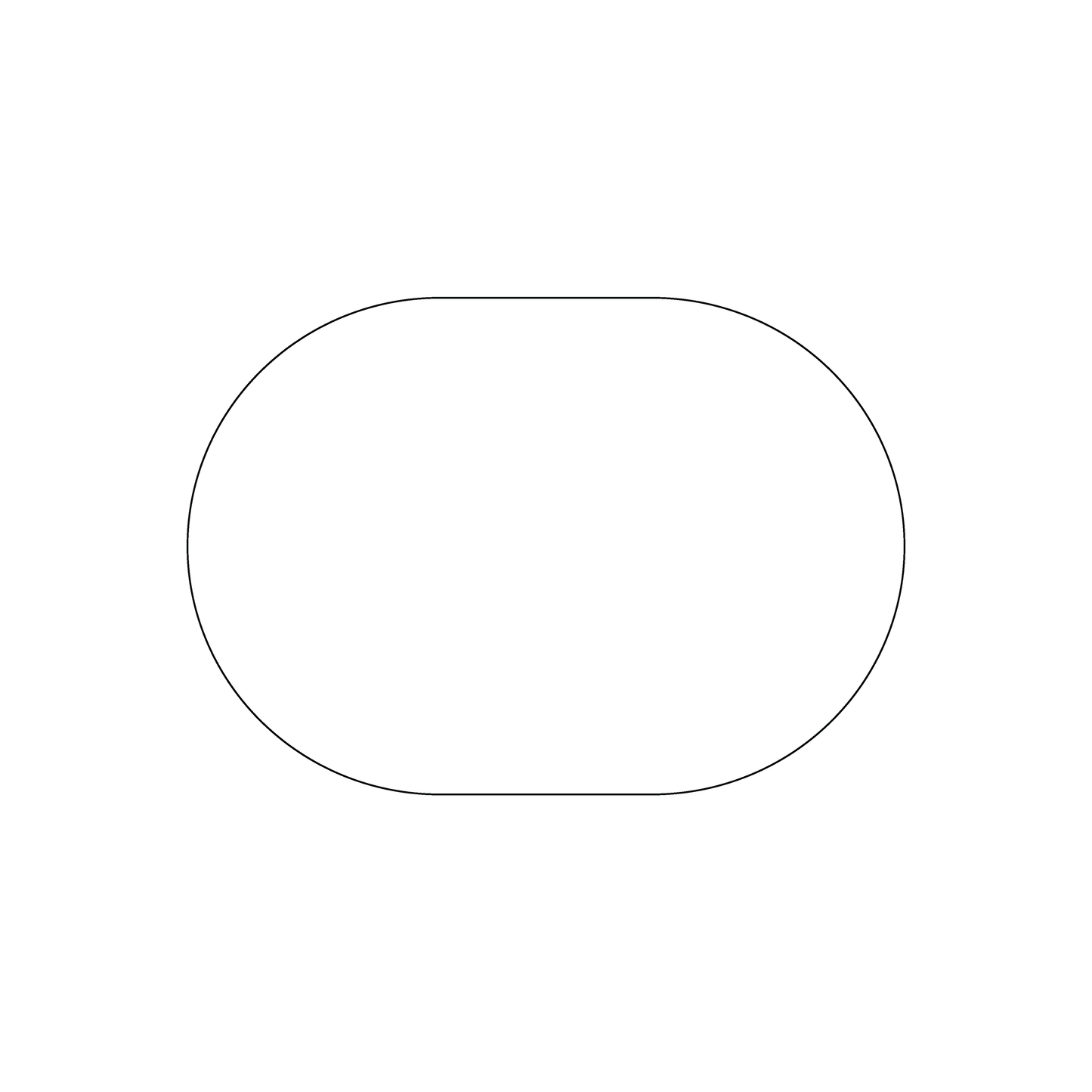 Custom Plastic 2.25" x 3.25" Oval Shape Cards