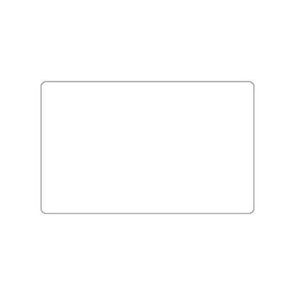Custom Plastic 5.25" x 3.25" Slight Rounded Invitations
