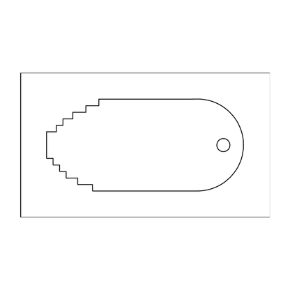 Custom Plastic 3.75" x 1.75" Gauge Tags