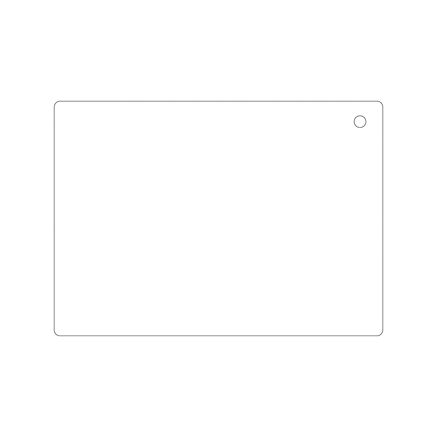 Custom Plastic 5" x 7" Corner Hole Signage