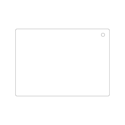 Custom Plastic 5" x 7" Corner Hole Signage