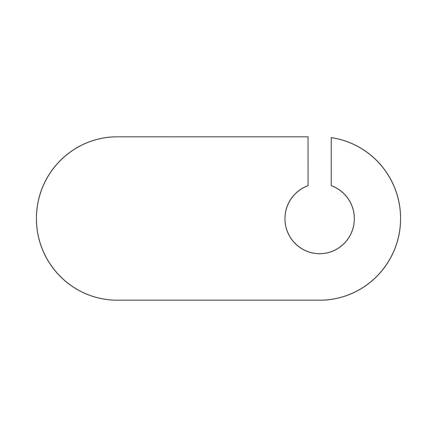 Custom Plastic 3.5" x 7.8" Rounded Hangers