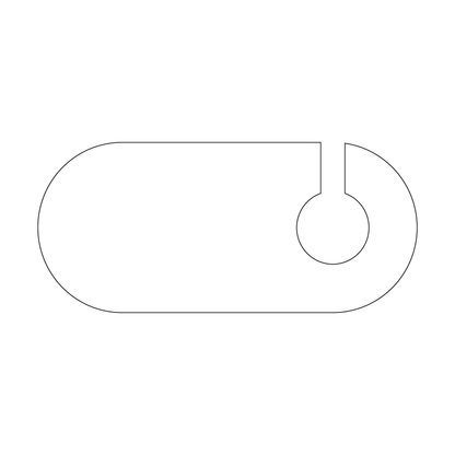 Custom Plastic 3.5" x 7.8" Rounded Hangers