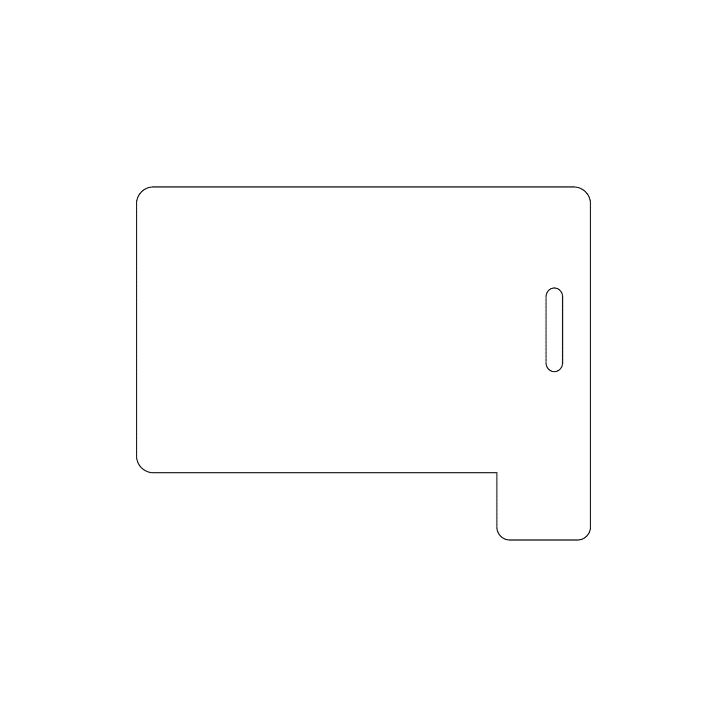 Custom Plastic 2.6258" x 3.375" Tabbed Page 1 Luggage Tags