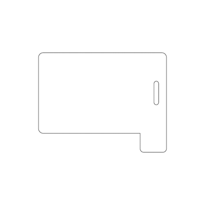 Custom Plastic 2.6258" x 3.375" Tabbed Page 1 Luggage Tags