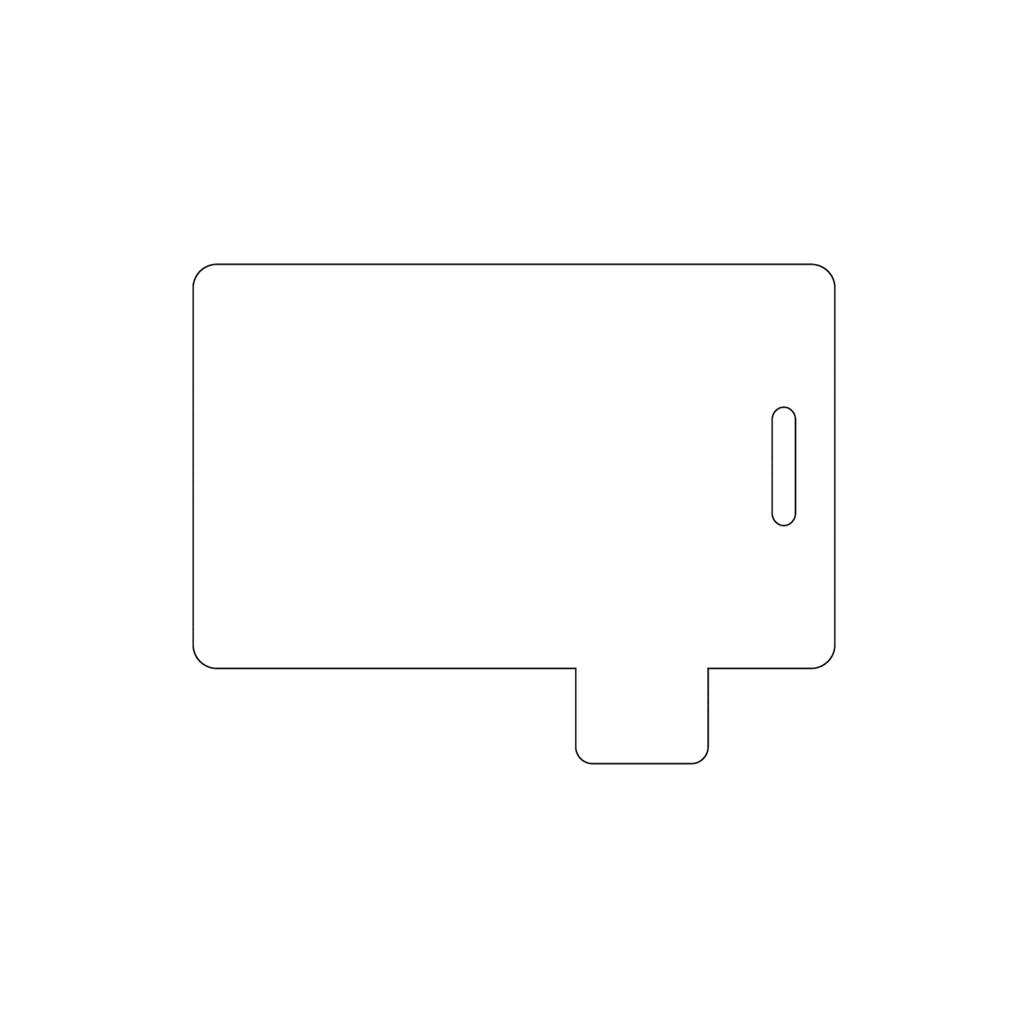 Custom Plastic 2.6258" x 3.375" Tabbed Page 2 Luggage Tags