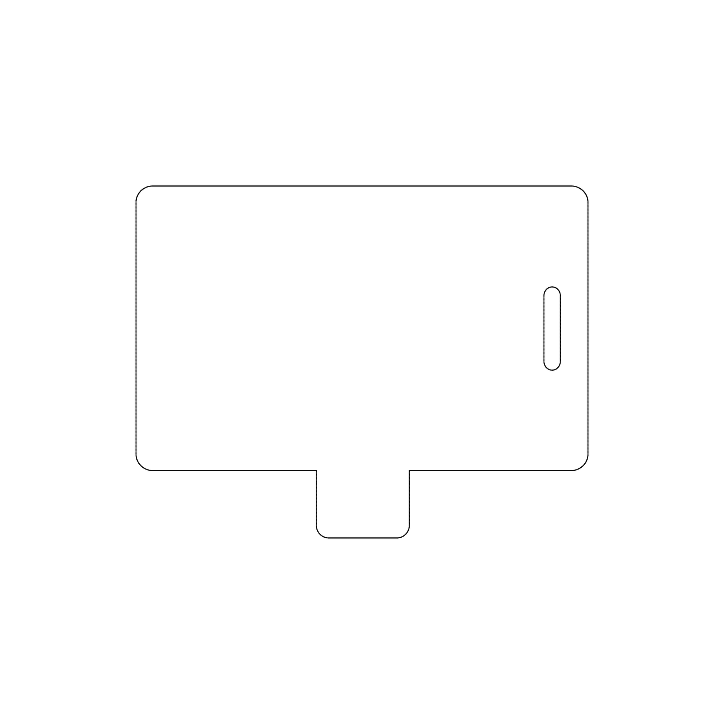 Custom Plastic 2.6258" x 3.375" Tabbed Page 3 Luggage Tags