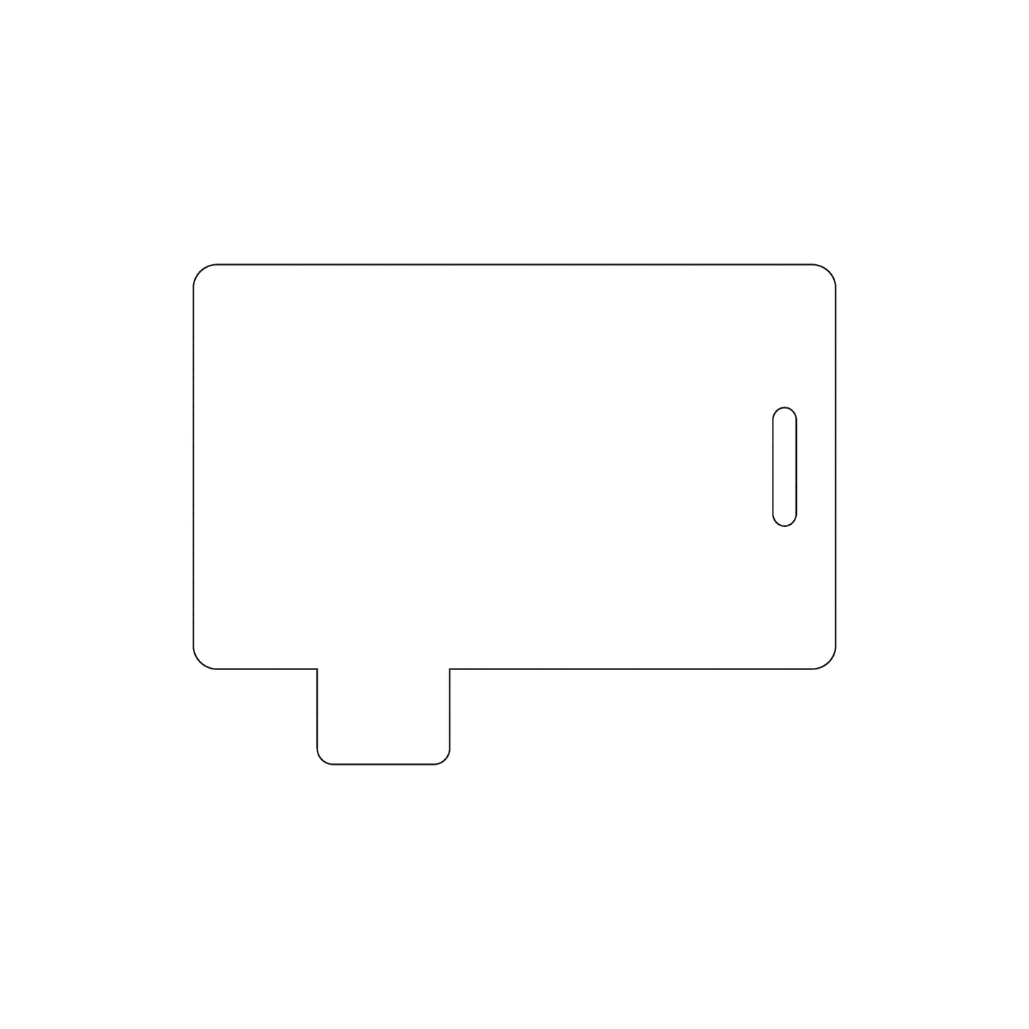 Custom Plastic 2.6258" x 3.375" Tabbed Page 4 Luggage Tags