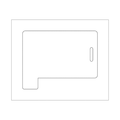 Custom Plastic 2.6258" x 3.375" Tabbed Page 5 Luggage Tags
