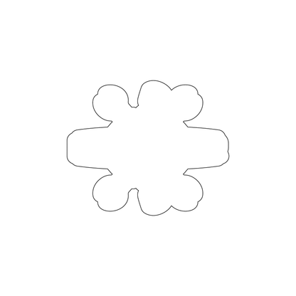 Custom Plastic 2.55" x 2.125" Germ Shape Cards