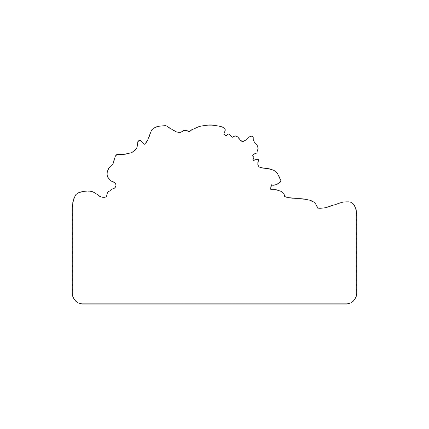 Custom Plastic 3.375" x 2.125" Tree Silhouette Cards