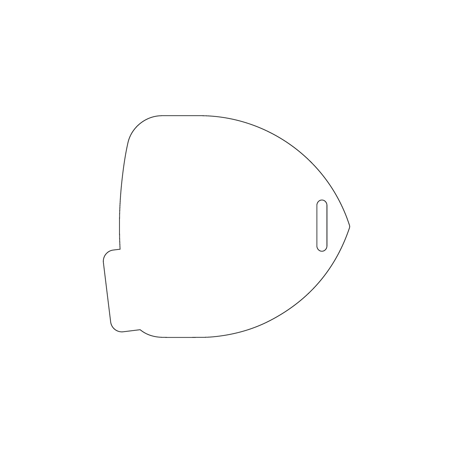 Custom Plastic 2.7" x 3" Guitar Pick Shape Luggage Tags