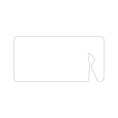 Custom Plastic 8" x 4" Door Hangers