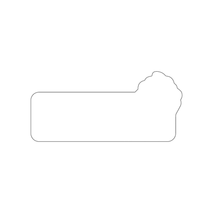 Custom Plastic 4.75" x 2.2" Tree Corner Cards