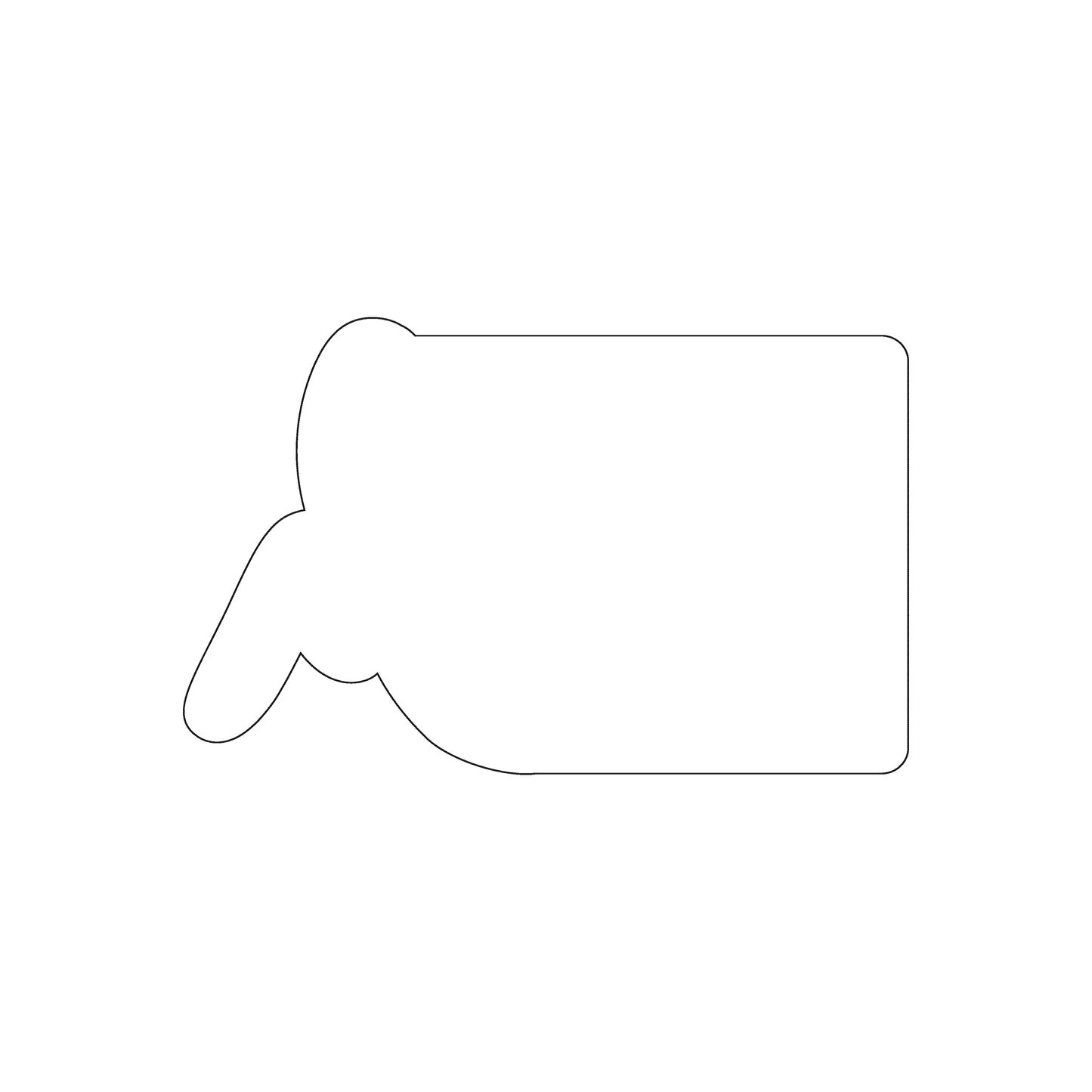 Custom Plastic 3.375" x 2.125" Controller Shape Cards
